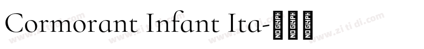 Cormorant Infant Ita字体转换